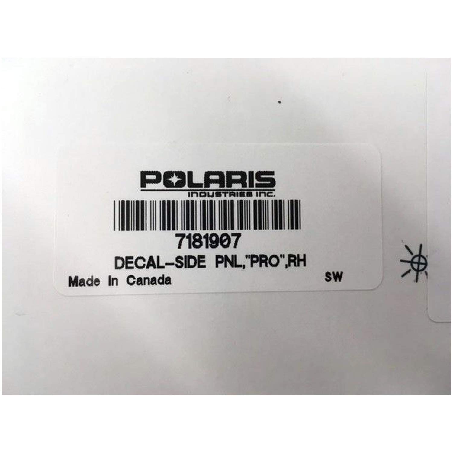 Amazon.com: Polaris 7181907 Right Hand Pro Side Panel Decal 2016